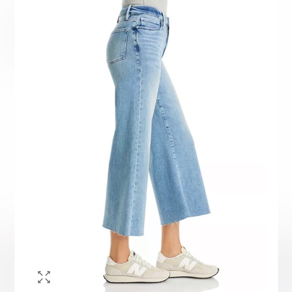 Frame Le Palazzo High-Rise Crop Wide Leg Jeans 25 Galeston - Picture 13 of 14
